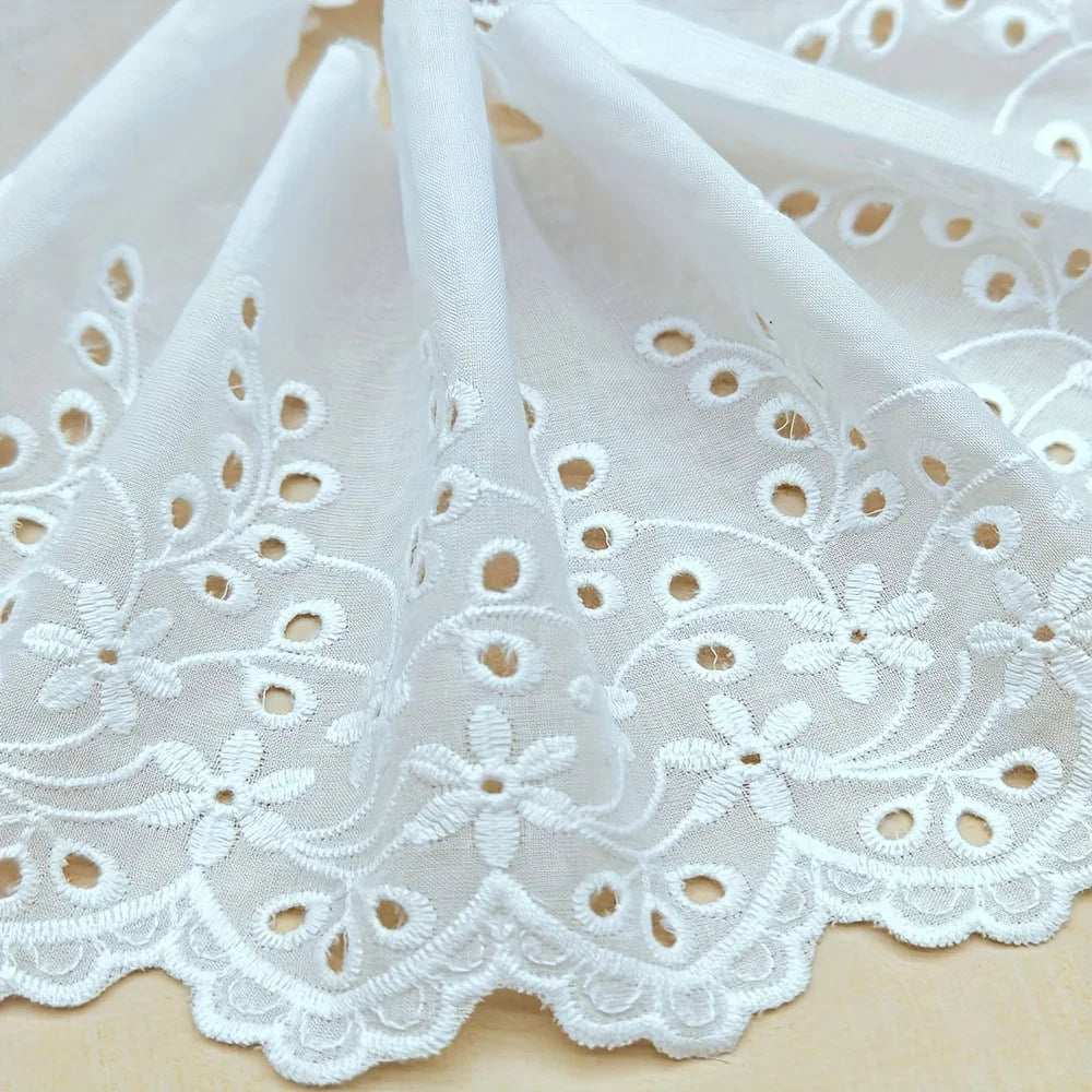 1 yard cotton cut-out embroidery lace garment accessories home textiles home decoration tablecloth lace fabric