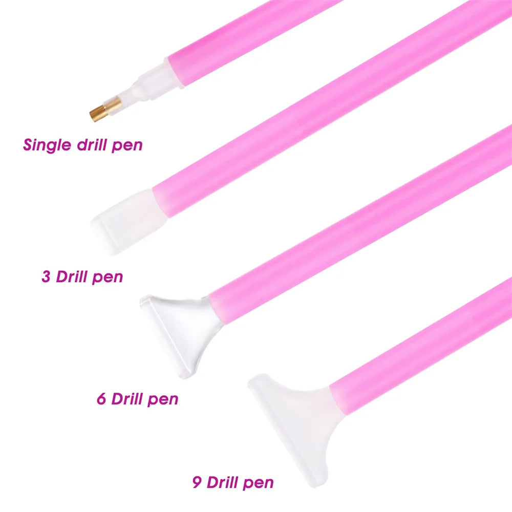 Diamond Painting Accessories Art Tool Embroidery Tacky Glue Clay Wax Trays Stitch Pen Tweezers Wheel Adhesive Tape Kit DIY Diamo