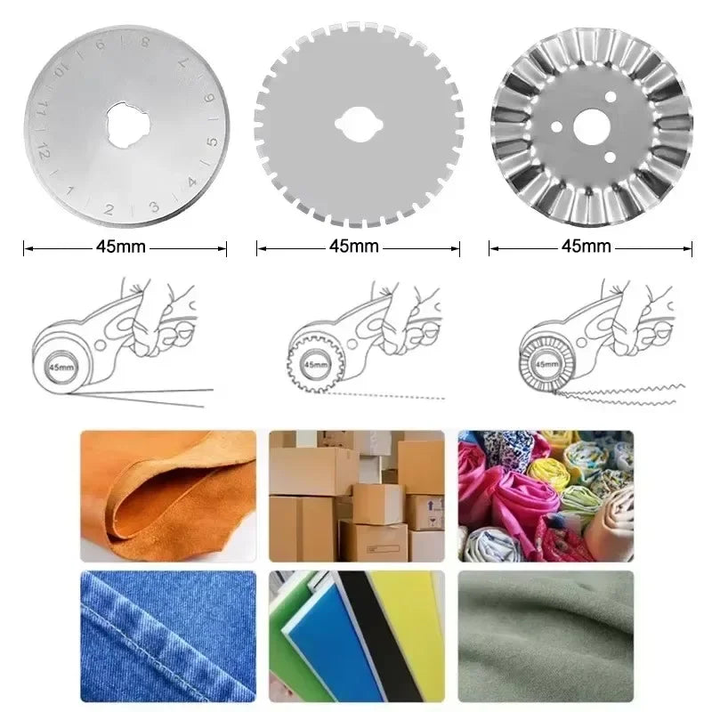 45mm Rotary Cutter – Leather & Fabric Cutting Tool