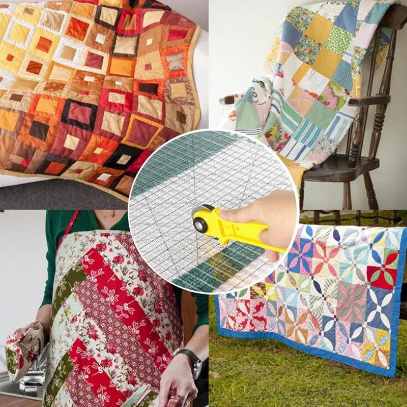 Quilting ruler Sewing template patchwork tool Fabric cutting ruler Hand sewing drawing tool