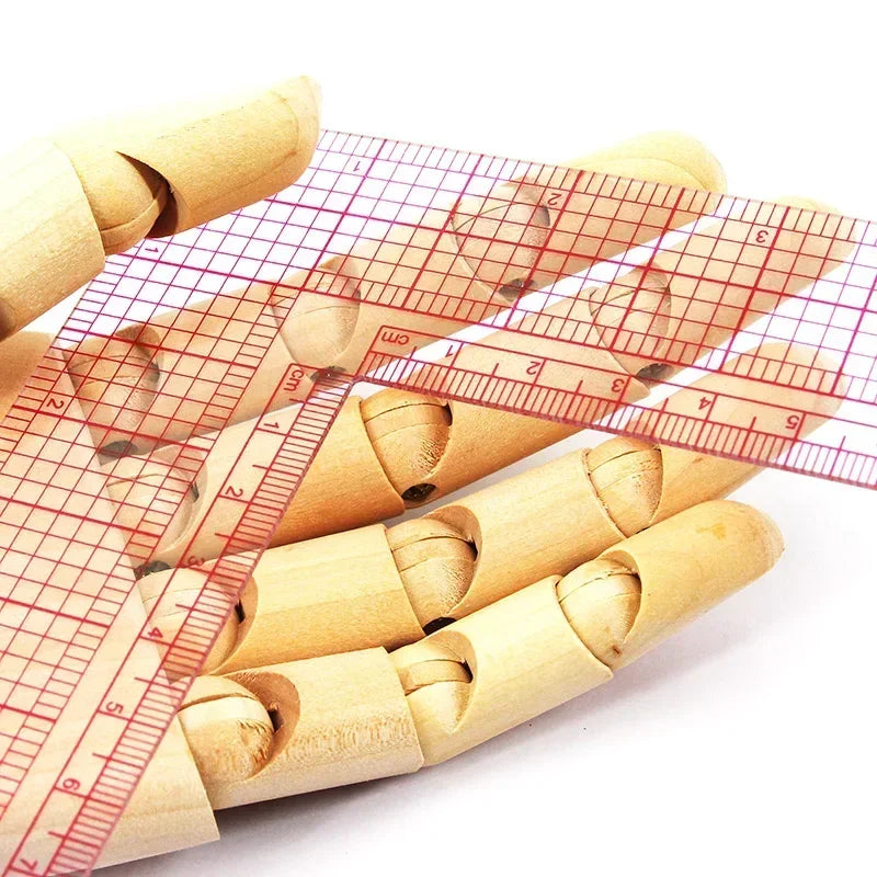 ‌L-Shaped Quilting Ruler - Right-Angle Sewing Tool for Fabric Cutting, Patchwork, Drawing & Craft (Multi-Purpose Technical Ruler