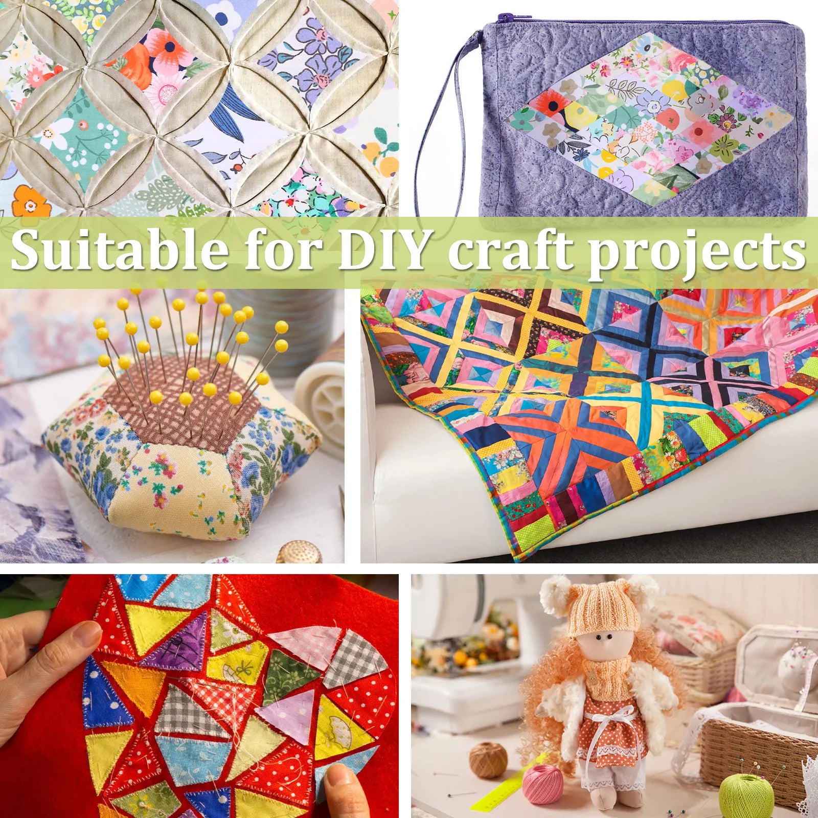 80Pcs Cotton Quilting Fabric 40 Types Floral Printed Sewing Fabric Colorful Pre Cut Strips DIY Handicrafts Patchwork Needlework