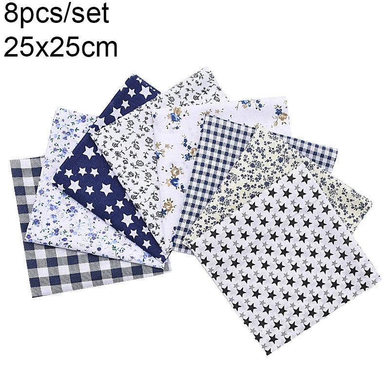 Assorted Floral Printed Cotton Fabric Squares