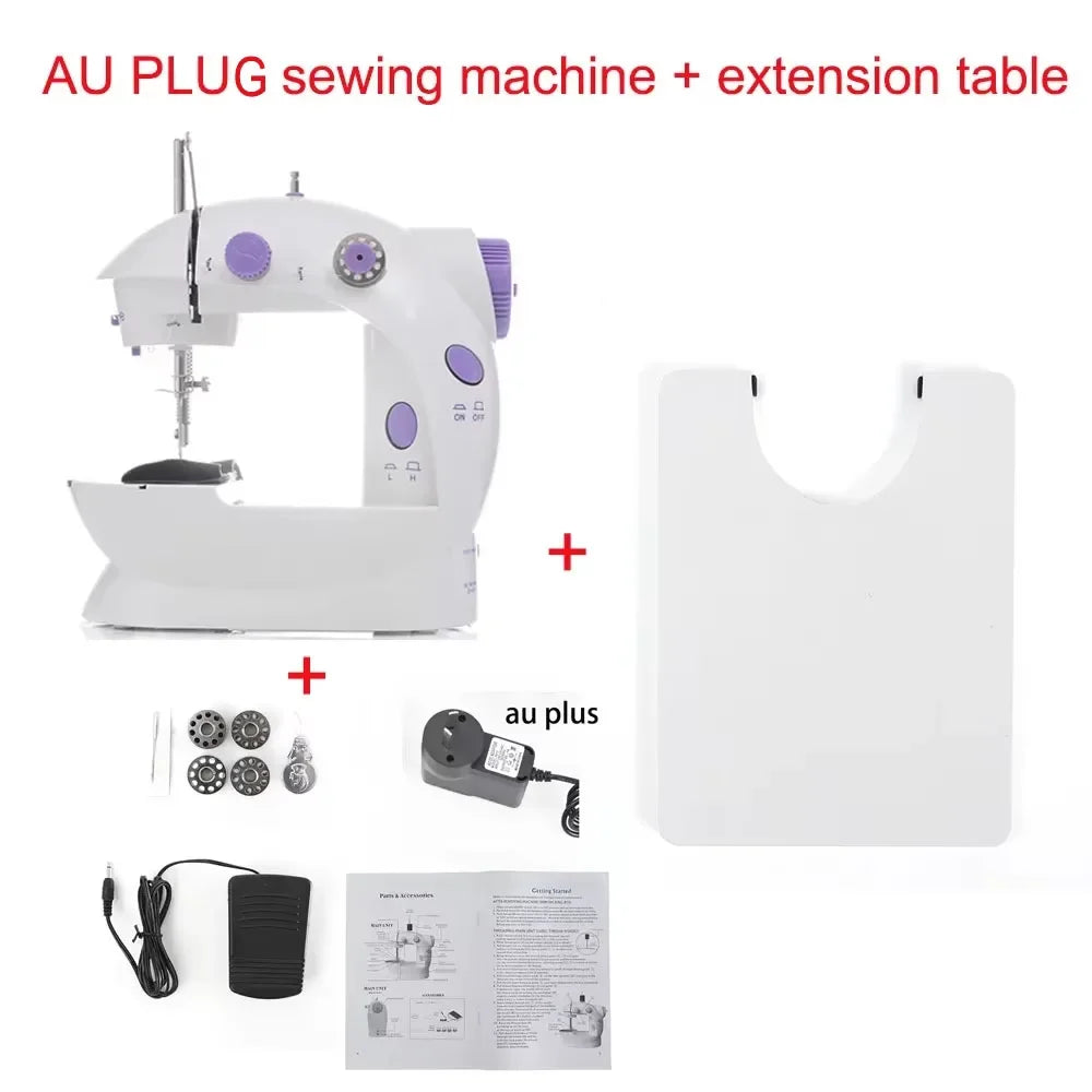 Household Mini Sewing Machine with Light & Accessories