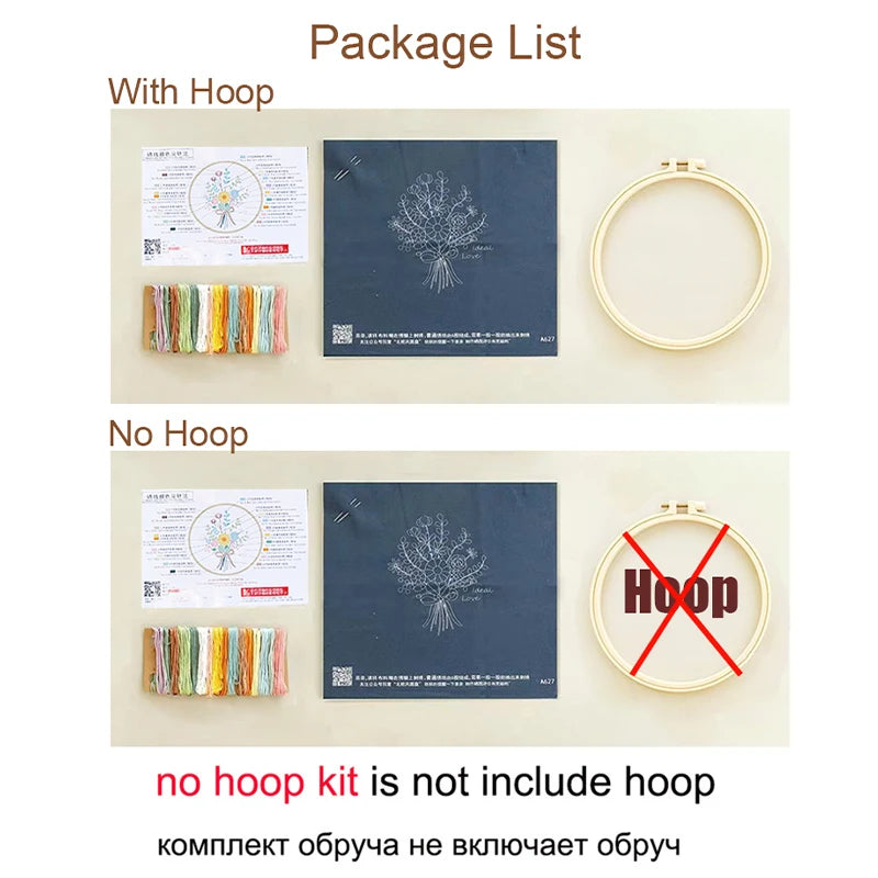 Bee Embroidery Kit for Adults