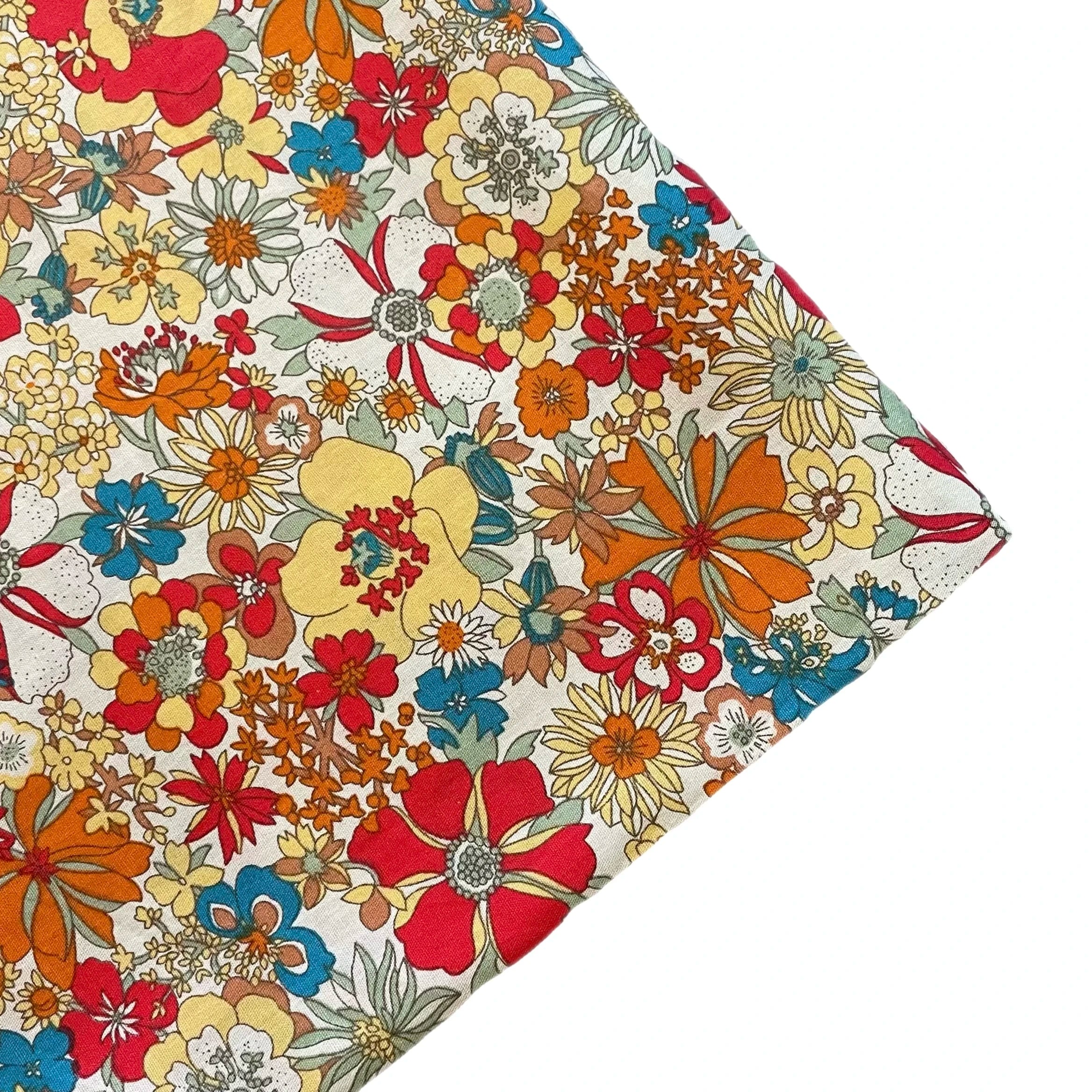 Alice Floral Cotton Poplin Fabric