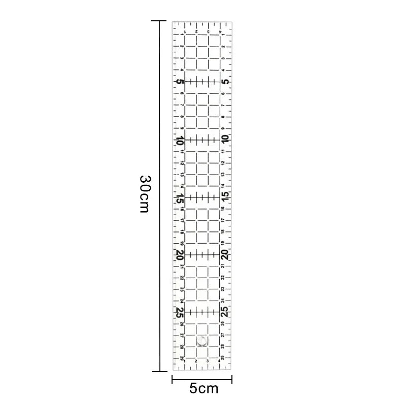 1/2pcs 15cm Quilting Patchwork Ruler Fabric Cloth Cutting Ruler Acrylic Sewing Rulers DIY Knitting Crafts Tailor Sewing Tools