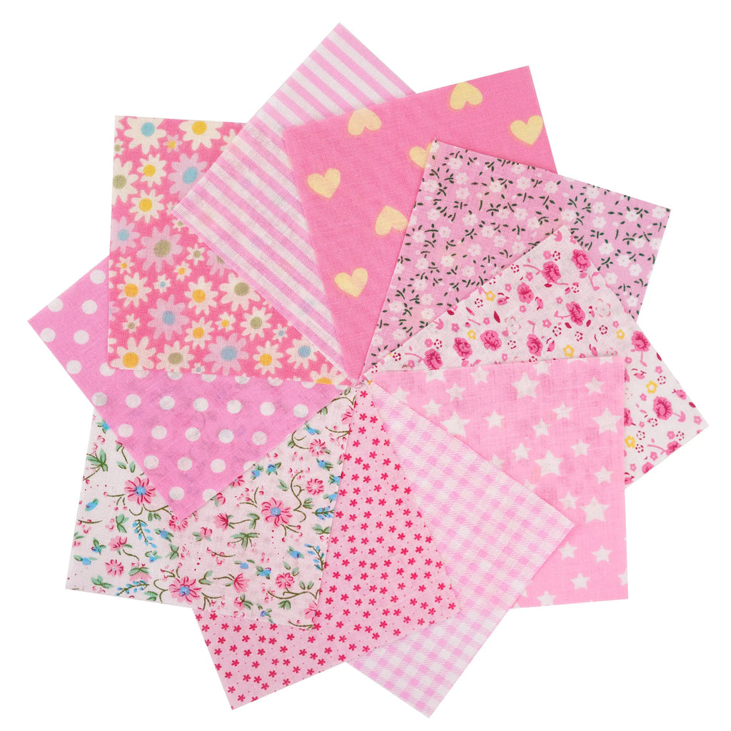 Assorted Cotton Fabric Squares – 100 Pieces