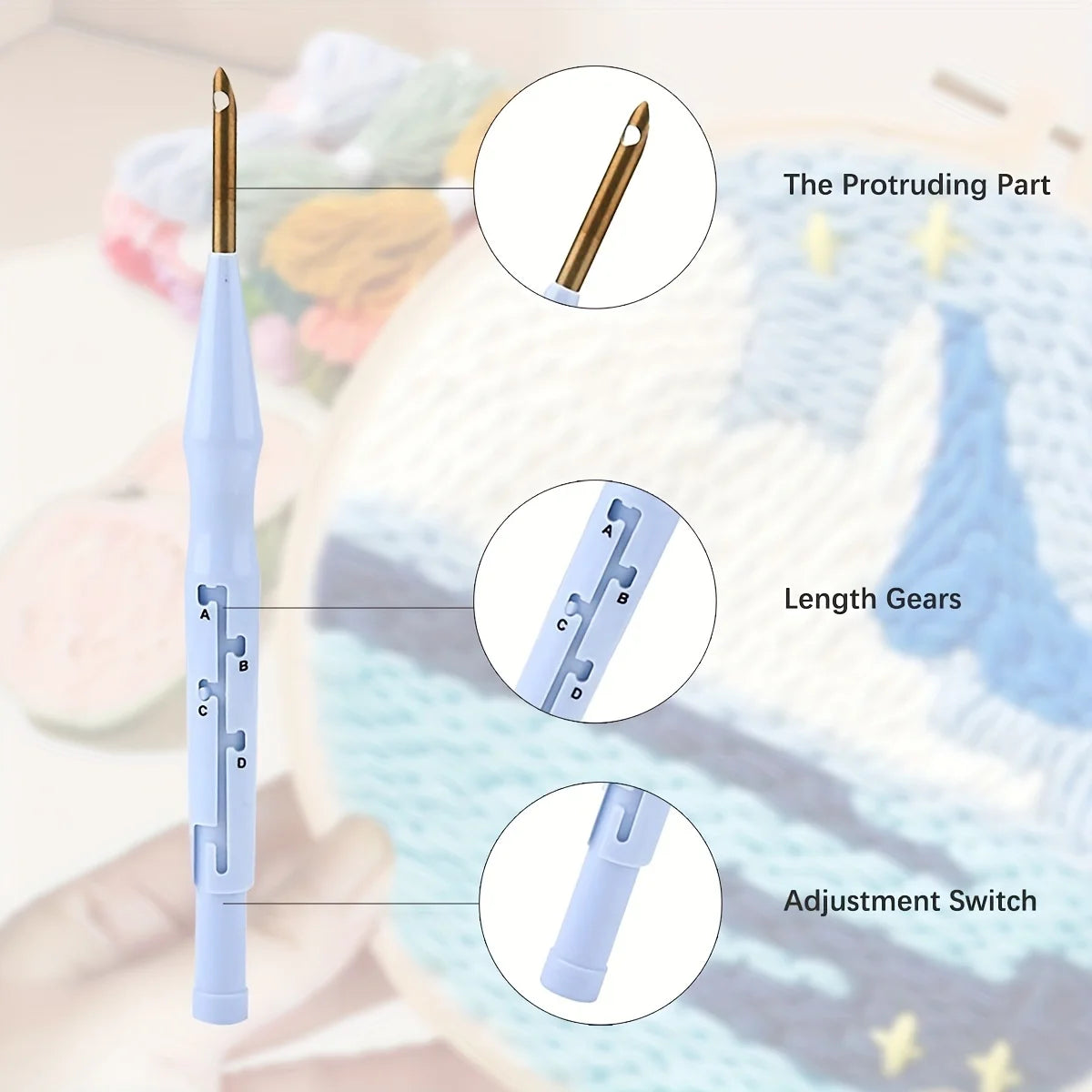 Santa Claus Punch Needle Embroidery Starter Kit