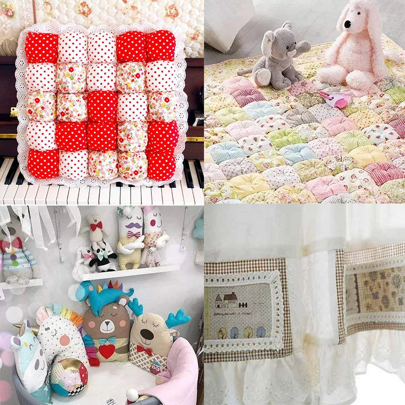 Assorted Floral Printed Cotton Fabric Squares