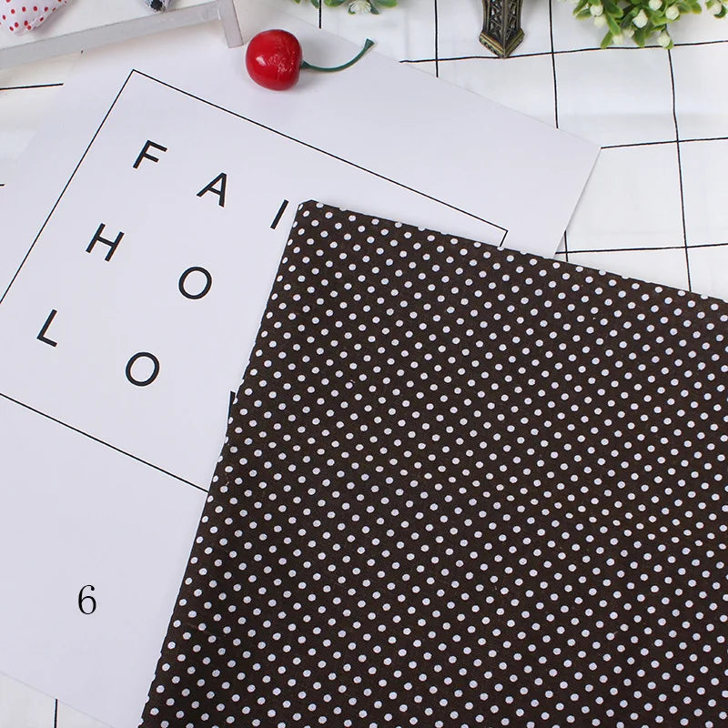 Printed Cotton Fabric for Sewing, Quilting Fabrics for Patchwork, Needlework, DIY Handmade Accessories, 25x25cm