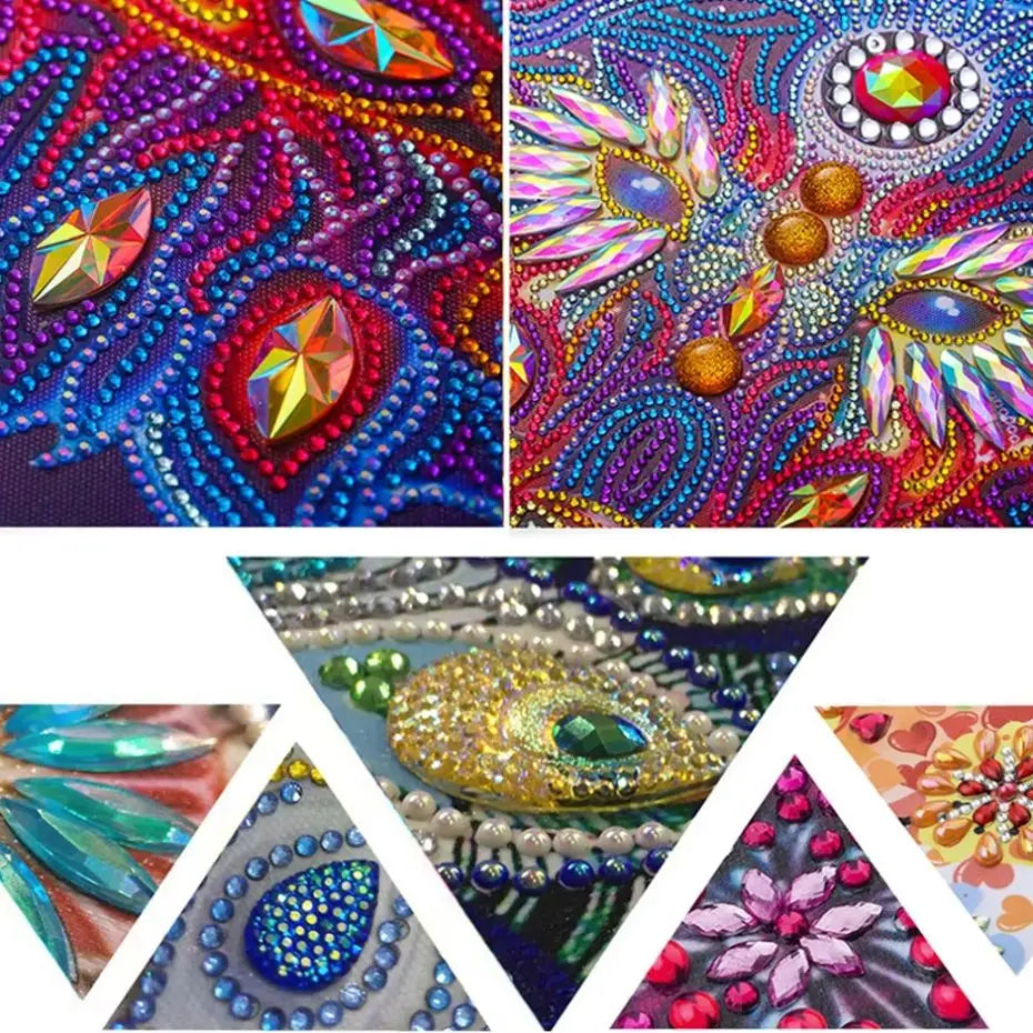 PhotoCustom Diamond Painting Kit Art Adult Painting Kit Crafts Beginner Diamond Art Special Shaped Diamond Painting For Diy Gift