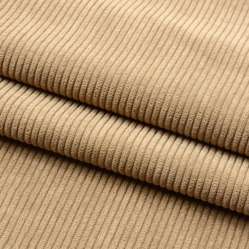 50*150cm Corduroy Fabric Solid Color Stripe for Sewing Apparel Overcoat Skirt Pillow Bed Sheet Cover Clothes Lining Home Textile