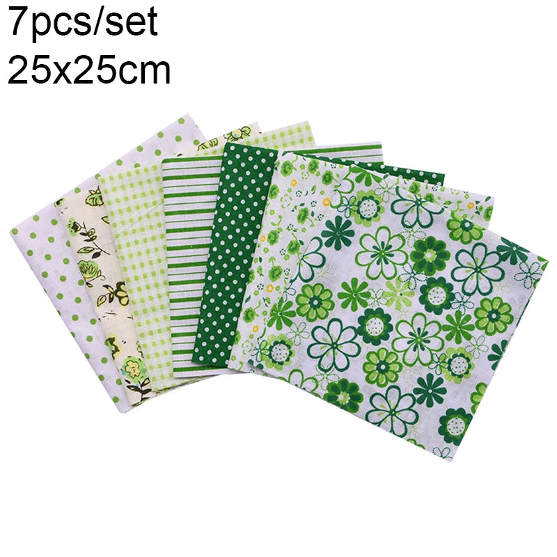 Assorted Floral Printed Cotton Fabric Squares