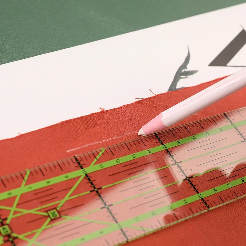 TLKKUE Acrylic Sewing Ruler For Patchwork Square Fabric Cloth Ruler For Dressmaker DIY Sewing Quilting Yardstick Cutting Tools