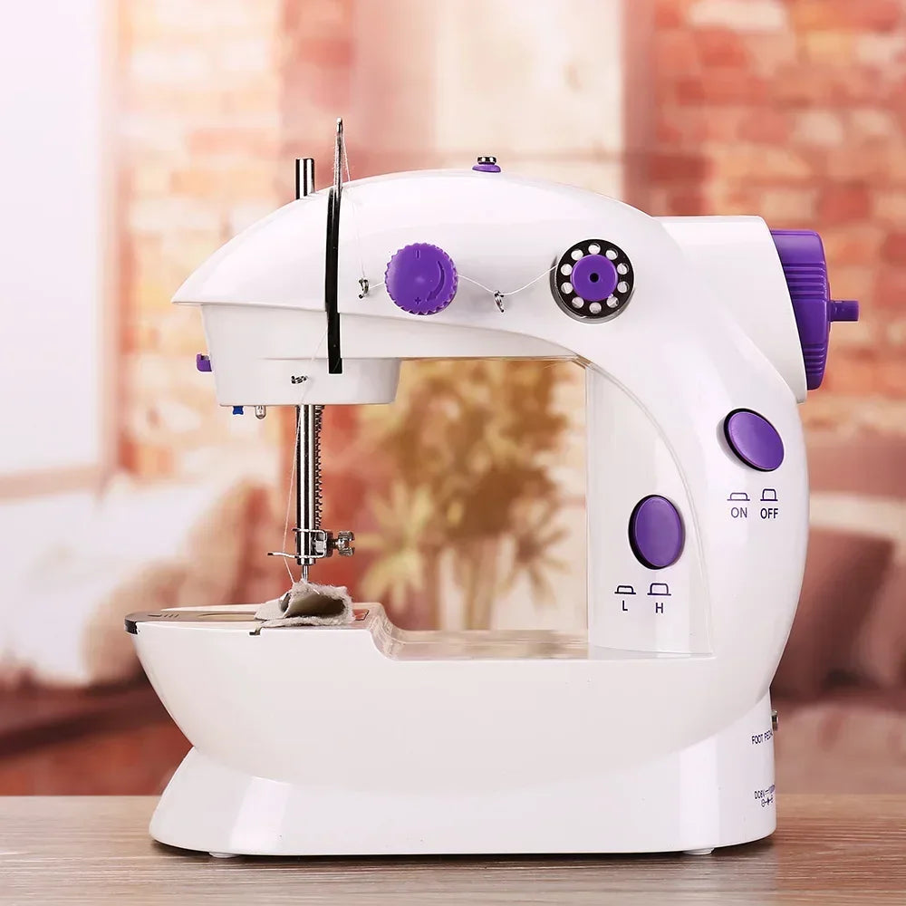 Household Mini Sewing Machine with Light & Accessories