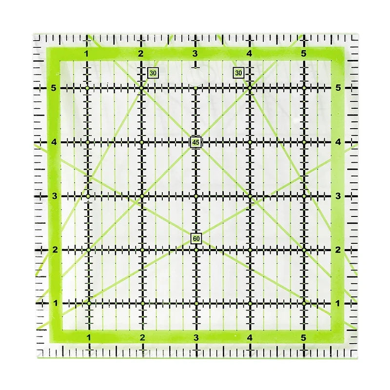 TLKKUE Acrylic Sewing Ruler For Patchwork Square Fabric Cloth Ruler For Dressmaker DIY Sewing Quilting Yardstick Cutting Tools