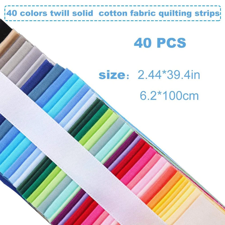 Jelly Roll Cotton Fabric Strips – Random Pattern
