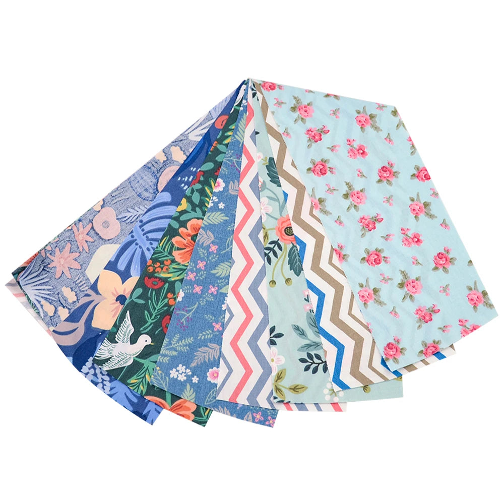 Colorful Jelly Roll Cotton Fabric Strips – 9pcs Set