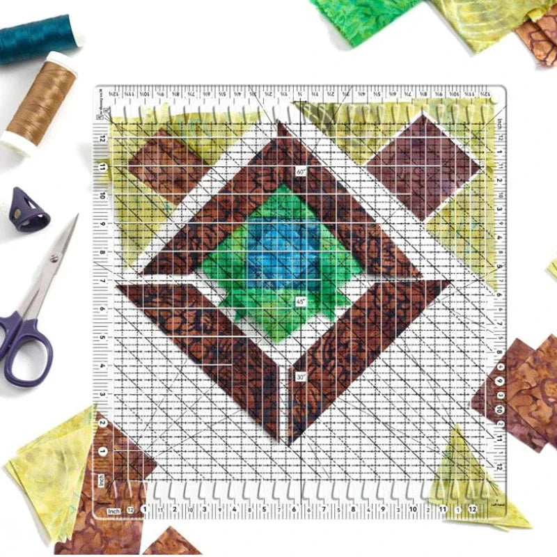 Quilting ruler Sewing template patchwork tool Fabric cutting ruler Hand sewing drawing tool