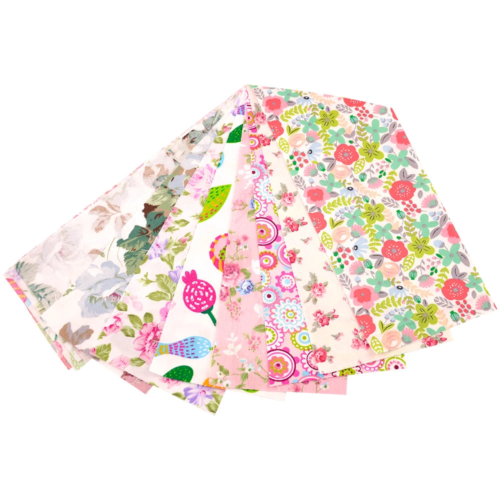 Colorful Jelly Roll Cotton Fabric Strips – 9pcs Set