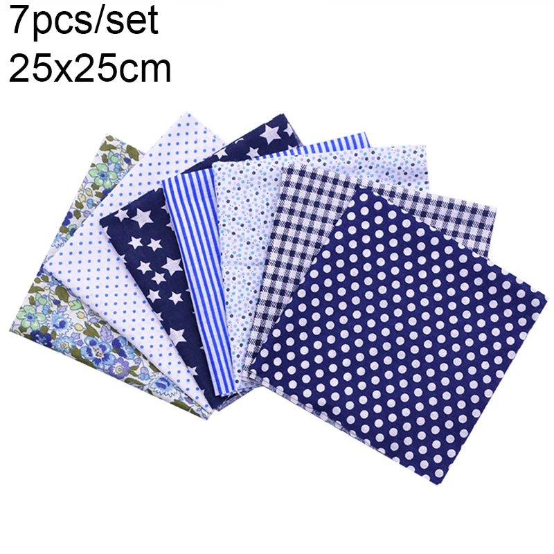 Assorted Floral Printed Cotton Fabric Squares