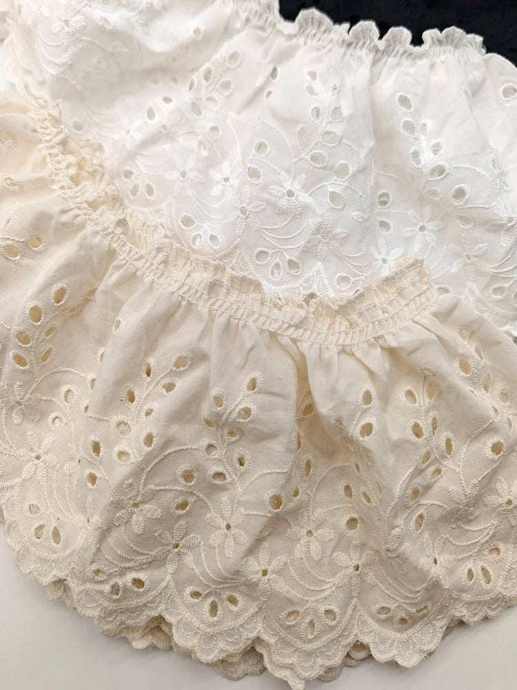 1 yard cotton cut-out embroidery lace garment accessories home textiles home decoration tablecloth lace fabric