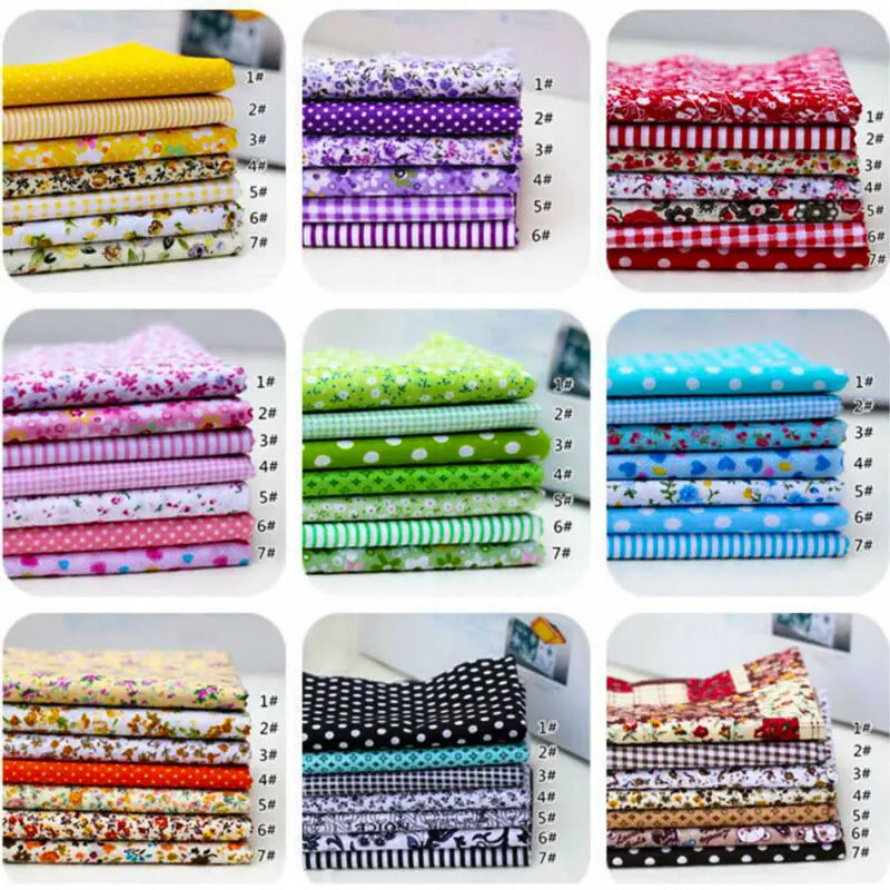 Assorted Floral Cotton Fabric Pre-Cut Bundle