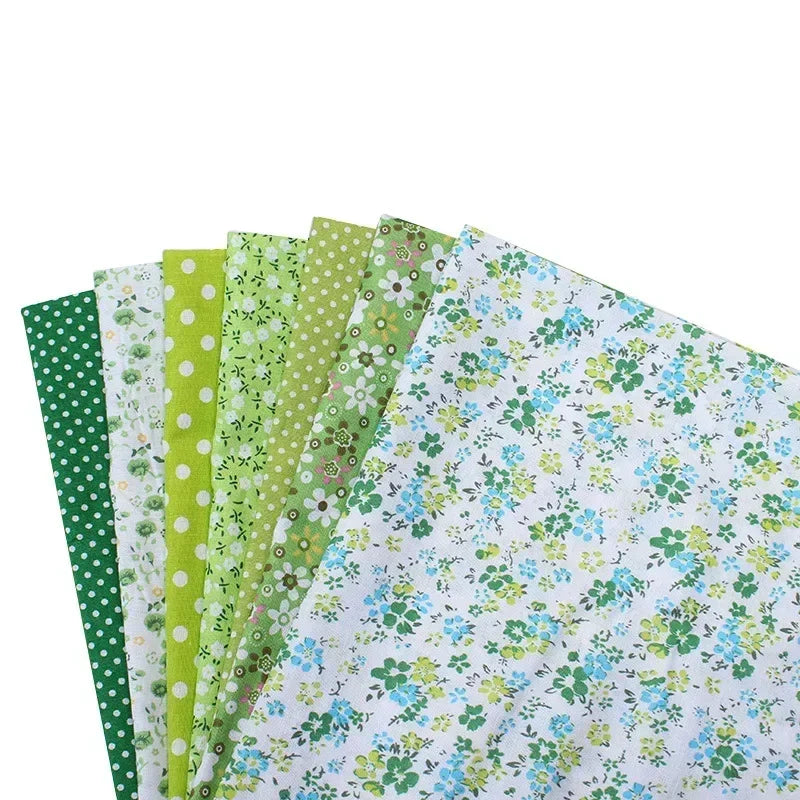 Printed Cotton Fabric for Sewing, Quilting Fabrics for Patchwork, Needlework, DIY Handmade Accessories, 25x25cm