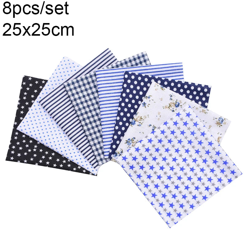 Assorted Floral Printed Cotton Fabric Squares