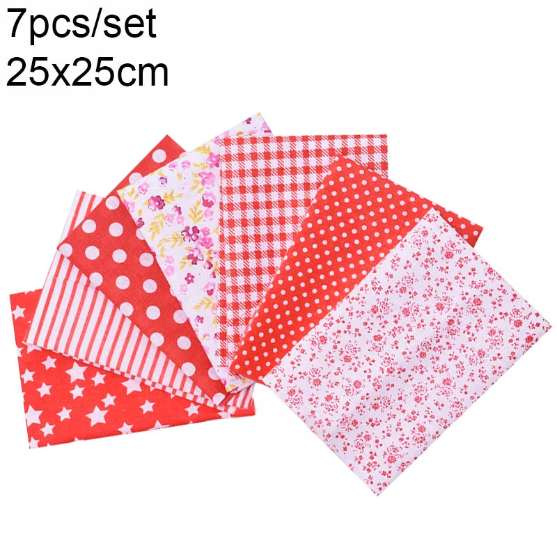 Assorted Floral Printed Cotton Fabric Squares