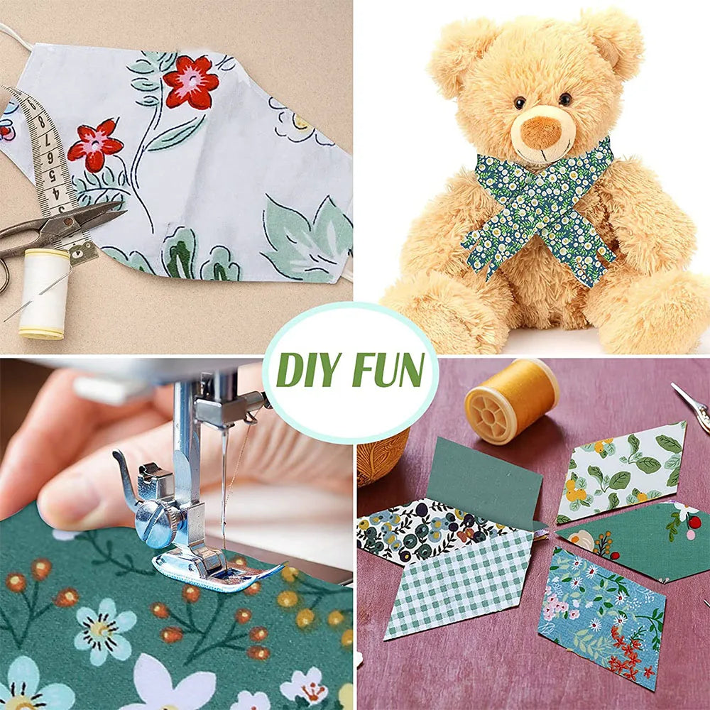 40Pcs Floral Cotton Fabric Patchwork Roll Fabric Roll up Fabric Strips For Quilting Sewing DIY & Quilt Beginners 6.5 X 25cm